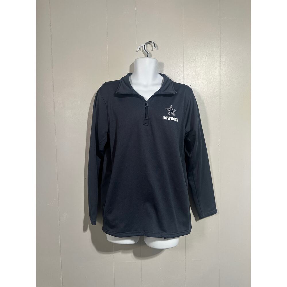 Dallas Cowboys 1/4 zip Pullover  Blue Sweatshirt size medium